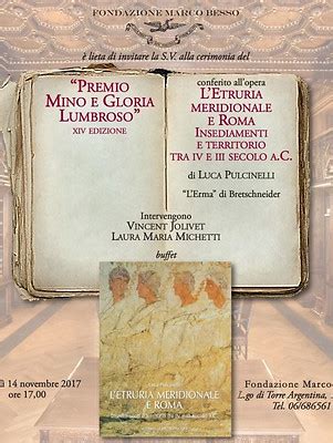 PREMIO GIACOMO E GLORIA LUMBROSO 